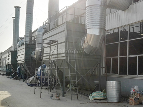 電動車廠焊接車間螺旋風管通風管道美觀實用